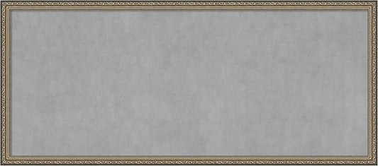 Amanti Art Silver Framed Magnetic Board 22x50 Oversize Vision Board by AmantiArt