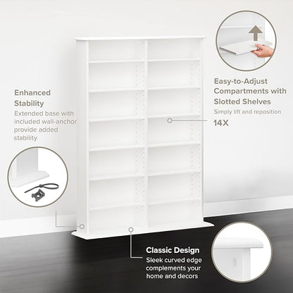 Prepac 2 Column Display Cabinet, 8.75" D x 38.75" W x 51" H - Image 6