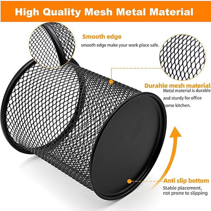 SNOW COOLER Pen Holder Pencil Holder Mesh Metal Pen Cup Holder Pencil Cup Holder - Image 3