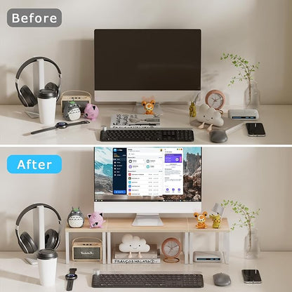 Aothia Wood Desktop Shelf for Top of Desk - Image 5