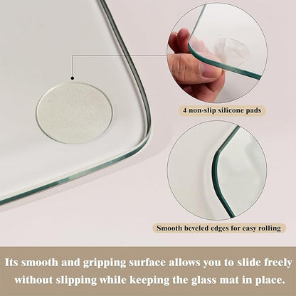 Koonmi Tempered Glass Chair Mat - Image 7