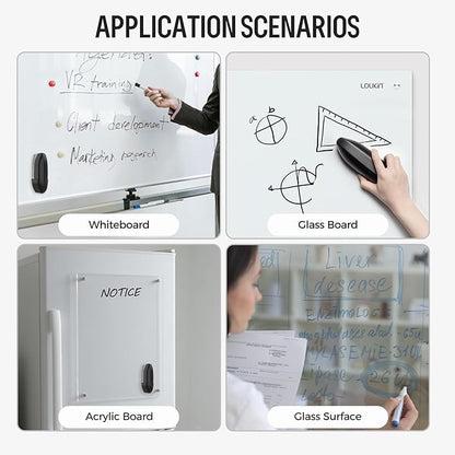 loukin Dry Erase Eraser with Replaceable Felt Pad, Magnetic Holder Includes - Image 7