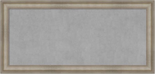 Amanti Art Silver Framed Magnetic Board 25x53 Oversize Vision Board by AmantiArt