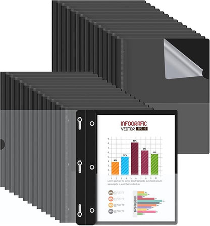 HAUTOCO 30 Pack Plastic Report Covers by HAUTOCO