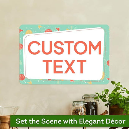 Custom Sign, Custom Street Sign, 11 Font Colors, 13 Font Styles, 4 Hole Options - Image 4