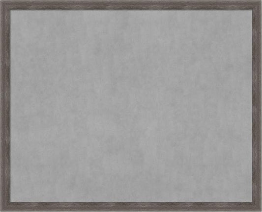 Amanti Art Grey Framed Magnetic Board 35x43 X-Large Vision Board by AmantiArt