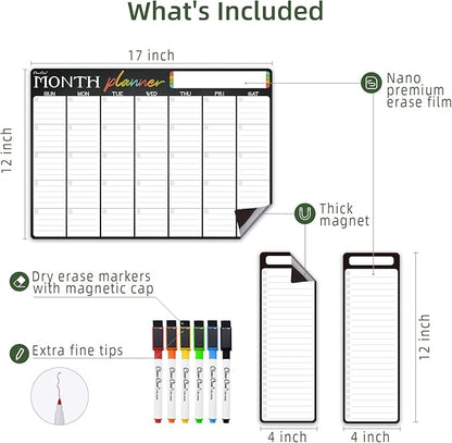 Magnetic Dry Erase Monthly Calendar - Image 2