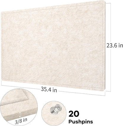 Bulletin Board, 36 x 24 inches Felt Board - Image 4