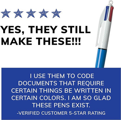 BIC 4-Color Original Retractable Ballpoint Pen - Image 7