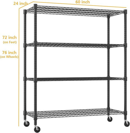 Himimi Storage Shelves 60" W Wire Shelving - Image 3