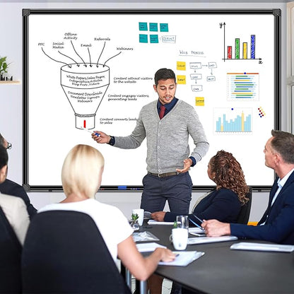 H-Qprobd 60"x40" White Board for Wall Large Magnetic Dry Erase Board - Image 7
