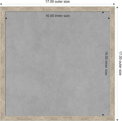 Amanti Art Silver Framed Magnetic Board 17x17 Small Vision Board - Image 3