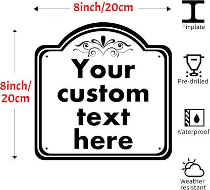 custom garden sign, Custom Indoor/Outdoor Decorative Sign，Aluminum Weatherproof - Image 2