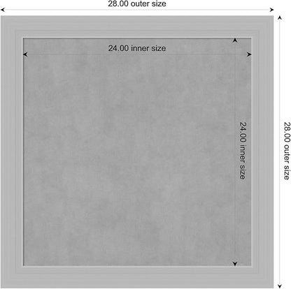 Amanti Art Silver Framed Magnetic Board 28x28 Medium Vision Board - Image 3