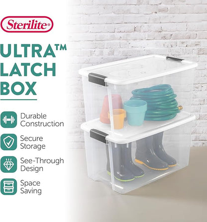 Sterilite 4 Pack Ultra Latching Box, Storage Bins - Image 2
