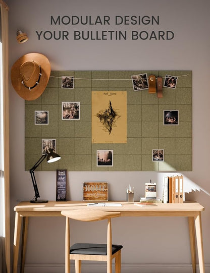 Fluxynara Large Felt Bulletin Board 36" x 24"Cork Board Alternative-6 Pack - Image 5
