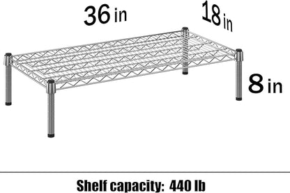 Regal Altair 18" Deep x 36" Wide x 8" Height 1-Tier Wire Shelving Kit | NSF - Image 3