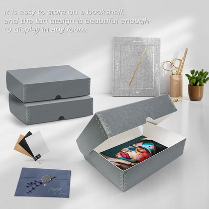 Lineco, 9x12 Clamshell Archival Folio Storage Box, Acid-Free - Image 6
