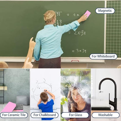 Dry Erase Erasers, 8 Pack Magnetic Whiteboard Eraser Chalkboard Eraser Dry - Image 7