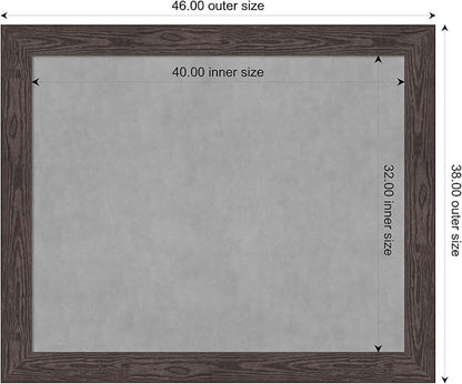 Amanti Art Black Framed Magnetic Board 38x46 X-Large Vision Board - Image 3