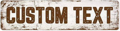Custom Sign, Custom Street Sign, 11 Font Colors, 13 Font Styles, 4 Hole Options by MySignCenter