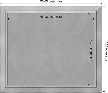 Amanti Art Silver Framed Magnetic Board 47x55 Oversize Vision Board - Image 4