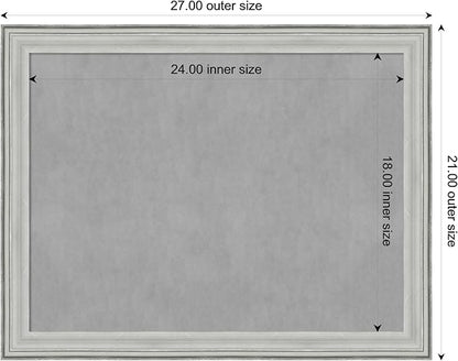 Amanti Art Silver Framed Magnetic Board 21x27 Medium Vision Board - Image 4