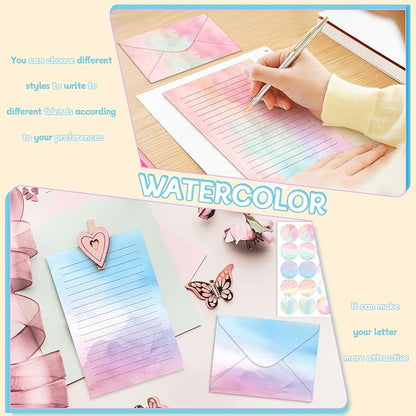 TaoBary 160 Pcs Stationery Paper Set 50 Double Sided Stationery Papers - Image 5