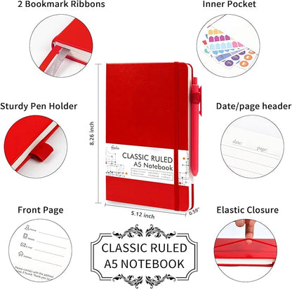 24 Pack Journal Notebook for Work, Feela Business Notebook Bulk Hardcover Lined - Image 2