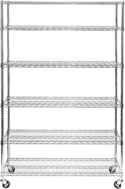Seville Classics UltraDurable Heavy Duty NSF Solid Steel Wire Rack Storage Unit - Image 2
