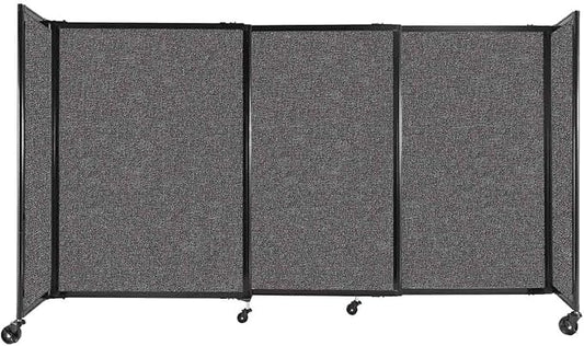 Versare Straightwall Sliding Portable Wall Partition | Freestanding Office by VERSARE
