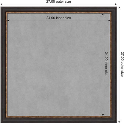Amanti Art Black Framed Magnetic Board 27x27 Medium Vision Board - Image 4