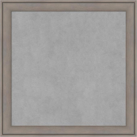 Amanti Art Grey Framed Magnetic Board 23x23 Medium Vision Board by AmantiArt