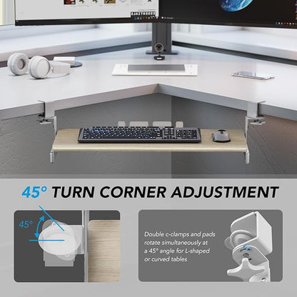 AX WABER Keyboard Tray Under Desk Pull Out - Image 8