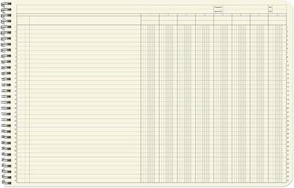 BookFactory Accounting Ledger Notebook/Large 8 Column Accounting Ledger - Image 3