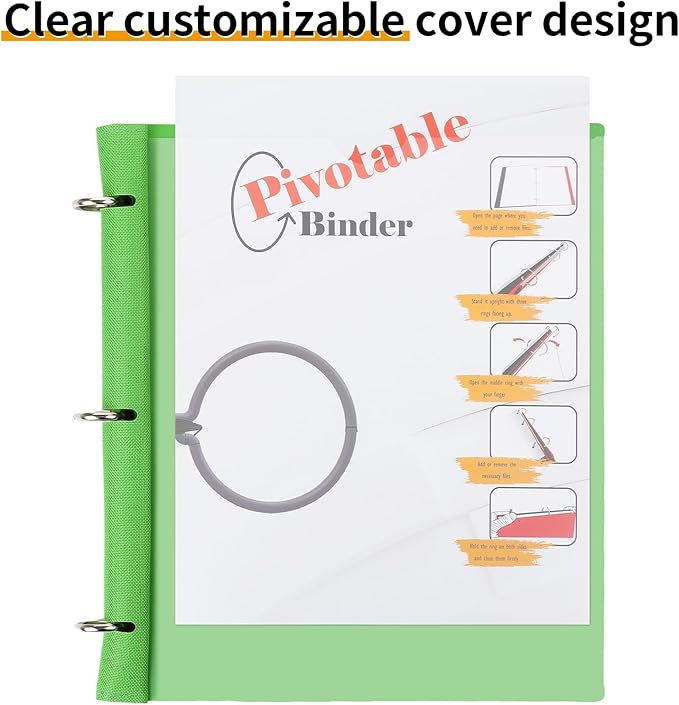 360 Pivotable Project Organizer, 2 Pack 3 Ring Binder - Image 3