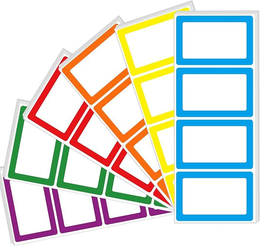 Yeachlaing 6 Color Name Tag Stickers, Classroom and Home by Yeachlaing