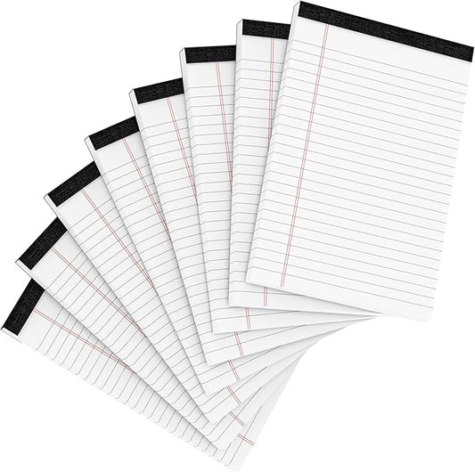 8 Pack Office Legal Pads 5x8" Lined Writing Note Pads 5x8 by Aidunmis