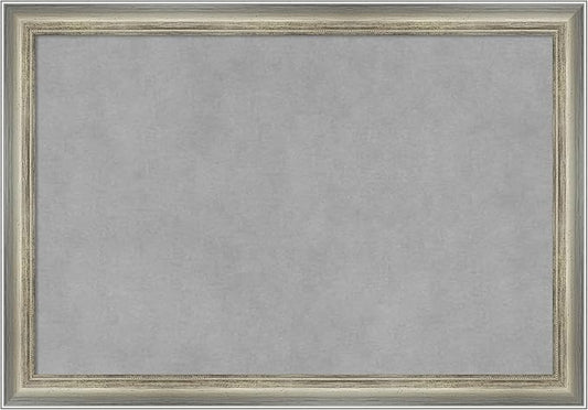 Amanti Art Silver Framed Magnetic Board 14x20 Small Vision Board by AmantiArt