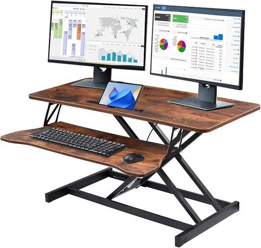 37 Inch Standing Desk Converter by Unknown