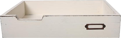 MyGift Rustic Wood Desktop Drawer-Style Stackable Document Letter Tray - Image 6