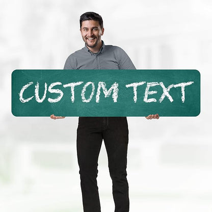 Custom Sign, Custom Street Sign, 11 Font Colors, 13 Font Styles, 4 Hole Options - Image 2