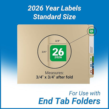 2026 Year Labels, Doctor Stuff 2026 Chart Stickers, Col'R'Tab/Tabbies Style - Image 3
