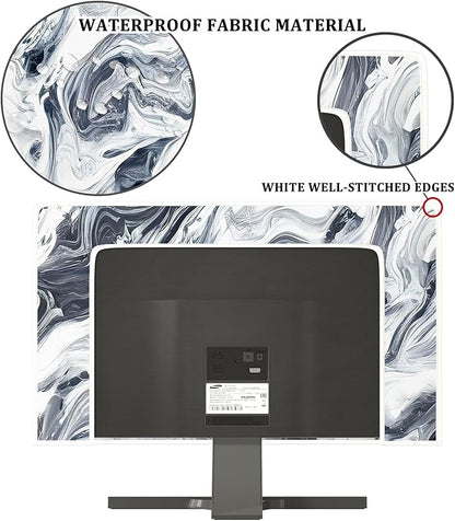 Baocicco Abstract Gray Marble Waterproof 58, 60 Inch Television Cover - Image 3