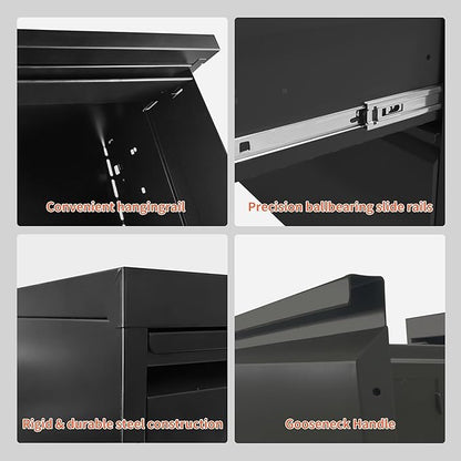 IKIMI 5 Drawer Locking File Cabinet - Image 7