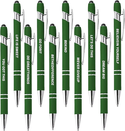 CRME 10pcs Motivational Pens Funny Pens by Unknown