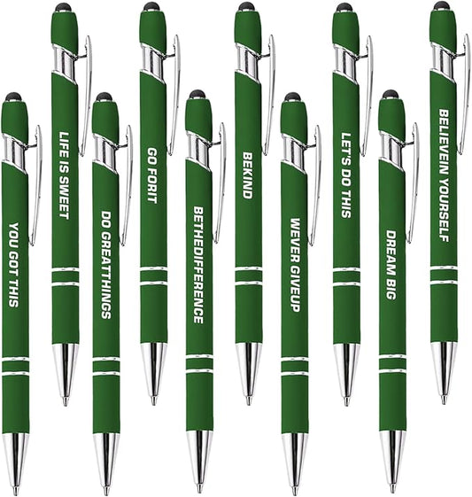 CRME 10pcs Motivational Pens Funny Pens by Unknown