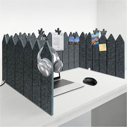 BXI Foldable Felt Desk Divider, 16.5 x 86 Inches Non-Tip Privacy Panel Partition by BXI