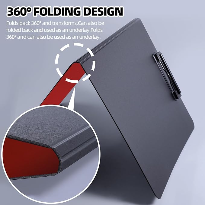 FRETONBA Clipboard Folder, 360 Degree Foldable Binder Clipboards - Image 4