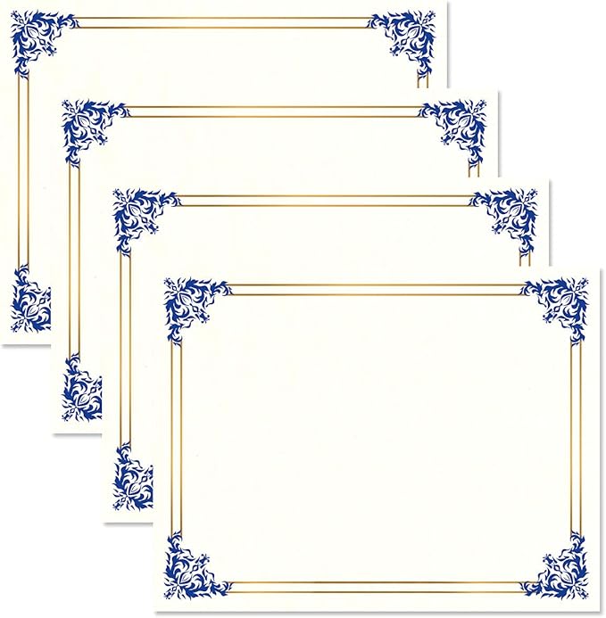 Empire Blue, Laser & Inkjet Printer Compatible, by Fine+Stationery